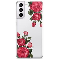 ERT GROUP mobiltelefonfodral för Samsung S21 originalt och officiellt licensierat Babaco mönster Flowers 007 optimalt anpassad till formen på mobiltelefonen, gedeeltelijk transparant