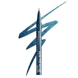 NYX Professional Makeup Epic Ink Jeans Glitz Liquid Eyeliner, Long-Lasting Waterproof Eyeliner With Glitter, Easy to Use, Shade: Denim Dazzle