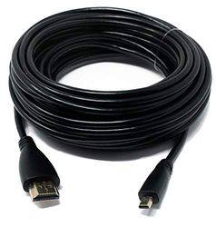 System-S 72612301 HDMI Cable 10 m Male to Micro Male Adapter Black