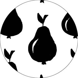 Bonateks, Round Digital Printed Mouse Pad, Non-Slip Base, for Office and Home, Diameter:22cm