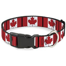 Buckle-Down PC-W30367-L Canada vlaggen plastic clip kraag, groot/15-26