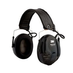 3M Peltor SportTac Impuls-gehoorbescherming voor jagers en sportbeschermers, inclusief AAA, SNR 26 dB, 1 stuk, STAC-RD, zwarte en rode schalen