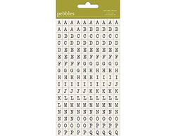 American Crafts Pebbles Mini ABC Stickers
