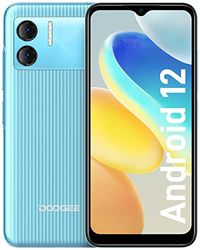 DOOGEE Teléfono Móvil Libre Android 12 X98 Pro, Smartphone con 9GB + 128 GB, 6.52" HD Sony Cámara 12+2MP+8MP Front, Helio G25 / Octa Core, Batería 4200 mAh Carga Rápida 10W OTG