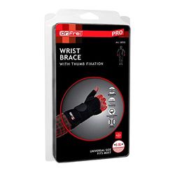 Dr.Frei Pro Medical/Sports Wrist Brace with Thumb Fixation Right Hand, Black, Made in EU