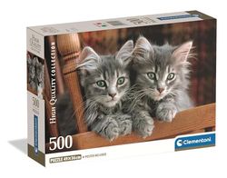 CLEMENTONIPUZZLE DLA DOROSŁYCH, PZL 500 HQC KITTENS COMPACT BOX, MADE IN ITALY, 35580