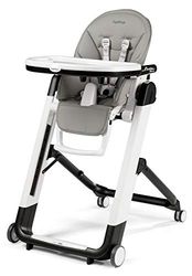 Peg Perego - Siesta Follow Me, cadeira alta multifuncional, de 0 meses a 15 kg, cor cinzenta (Ice)