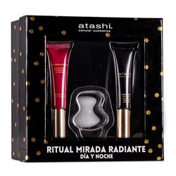 Atashi | Contour Des Yeux Illuminateur Régénérant + Contour des Yeux Anti-rides et Age | Réduit les Ridules, les Poches et les Cernes | Élimine les Gonflements et les Pattes d'oie | 15 ml + 15 ml