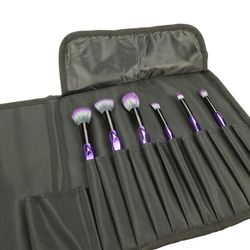 Fantasia - Estuche con 6 pinceles de maquillaje, color lila y negro