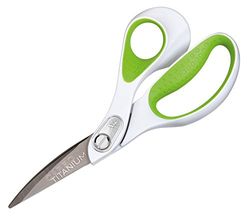 Westcott E-16446 00 Ciseaux Carbo Non-Stick Softgrip 21,4 cm Vert/Blanc