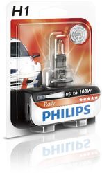 Philips 12454RAB1 Rally Lâmpada para faróis dianteiros (H1, 1 unidade)