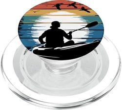 Cita Divertida Pesca En Kayak Tranquila PopSockets PopGrip para MagSafe