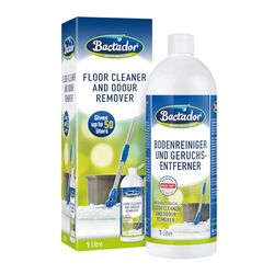 Bactador Limpiador de Suelos y eliminador de olores 1L - Detergente Robot Aspirador - Eliminador de olores Mascotas - Detergente para Robot Aspirador - Productos de Limpieza - Limpiador Enzimático