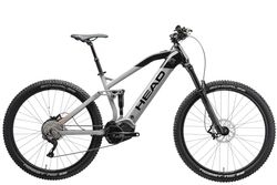 HEAD Durango 1.0, Mountain Bike elettrica a Sospensione Completa E-Fully Unisex Adulto, Grigio/Nero, 47