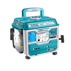 TOTAL - Generatore di corrente portatile da 0,8 kW con motore 2 tempi e raffreddamento da aria