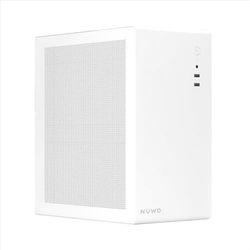 Nuwo Eguera A123 Case Compatto MicroATX per PC Desktop Office Mini Tower 0.6MM SPCC, USB 3.0, Pannelli Laterali in Mesh, Bianco