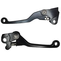 ACCOSSATO Paire de leviers noirs pour Yamaha YZ 125/250 de 2001 à 2007 (CC 250)