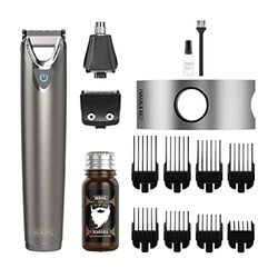 Wahl Stainless Steel Face and Body Grooming Gift Set, Trimmers for Men, Beard Trimming Kit, Men’s Stubble Trimmers, Body Trimmers, Ear and Nose Trimming, Male Grooming Set, Gifts for Men