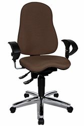Topstar - Silla operativa sitness 10, Color marrón