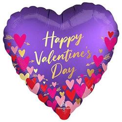 Gelukkig Valentijnsdag Harten en Pijlen Standaard Folie
