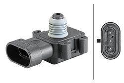 HELLA 6PP 358 152-131 Sensor, boost pressure - 3-pin connector - Bolted