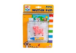 Simba- Art und Fun Water Pen-Libro da colorare, Motivo Maiale, 6 cm, Pennello ad Acqua, 4 Pagine magiche da 17 x 19 cm, a Partire da 3 Anni, 4006592088644