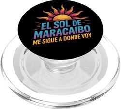 El Sol de Maracaibo Me Acompaña Siempre Orgullo Zuliano PopSockets PopGrip para MagSafe