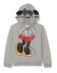 Name It Flickans Nmfminnie Alba Sweat W Hood Bru Wdi tröja, Gråmelange, 92 cm