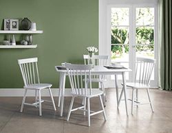 Julian Bowen set van 4 Torino witte stoelen