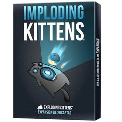 Exploding Kittens | Imploding Kittens | Expansion | Card Game for Cat Lovers and Explosions | Ages 7 | 2 to 6 Players | 15 Minutes per Game | English