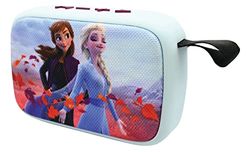 Lexibook, La Reine des Neiges, Enceinte Portable Bluetooth, sans-Fil, USB, Carte TF, Batterie Rechargeable, Bleu/Violet, BT018FZ