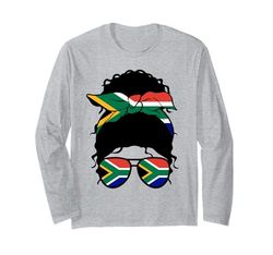 South African Girl South Africa Flag Proud Woman Long Sleeve T-Shirt