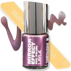 Layla Cosmetics Milano Mirror Effet Vernis à Ongles Red Hot 10 ml