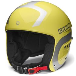 Briko Helmet Adulte Unisexe, Shiny Barberry Yellow Oslo Gray, 54
