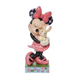 Disney Traditions Minnie Holding Bunnie Figurine