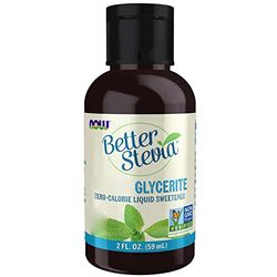 Now Foods, BetterStevia Glycerite, Extrait de Feuille de Stévia Liquide, Substitut de Sucre Végétalien, 60ml, Testé en Laboratoire, Végétarien, Sans Soja, Sans Gluten, Végétarien, Sans OGM