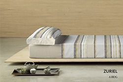 Dart Luxe Zuriel beddengoedset, katoen-polyester, beige, 90 x 200 x 3 cm