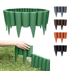 GARDENIX - Bordo per aiuole, Effetto Legno, 2,5 m Verde