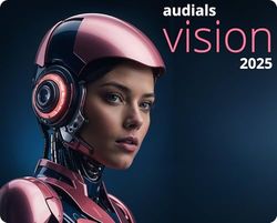 Audials Vision 2025 - Mejora y organiza música y videos con AI | Vision | 1 Dispositivo | 1 Usuario | Código de activación PC enviado por email