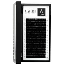 Nanolash Volume Lashes - false lashes for professional eyelash extensions, volume eyelash extensions (0.10 D, 11mm)