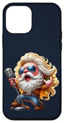 Hardrock Singer Gnome Dad Hippie Rock Decor For Rocker Mom Custodia per iPhone 12 mini