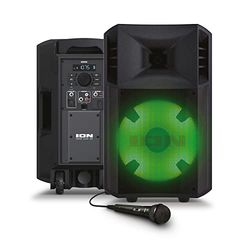 ION Audio Power Glow - 300 Watt Bluetooth Luidspreker met karaoke microfoon, verlichting, multi-kanaal mixer en oplaadbare batterij