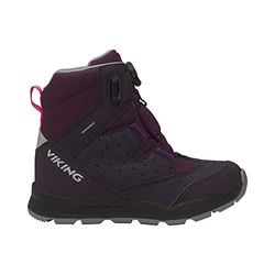 Viking Es​p​o​ Hi​g​h​ 2 WP BOA Wa​r​m​, Botas de Nieve, Unisex niños, Aubergine/Magenta, 29 EU