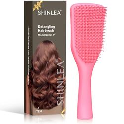 SHINLEA Cepillo Desenredante Para, Cepillo Desenredante Para Cabello Húmedo y Seco, Reduce La Rotura, Elimina Nudos, se desliza a través de los enredos Todo tipo de cabello