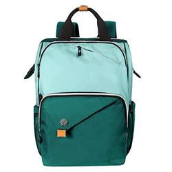 Hap Tim Mochila negra para ordenador portátil de 15,6 pulgadas, impermeable, con compartimento para ordenador portátil, para hombre y mujer (7651EU), verde