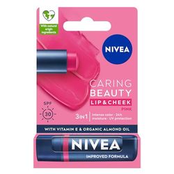 NIVEA Pielęgnująca pomadka do ust Caring Beauty 3w1 Pink 4,8 g