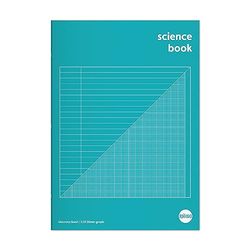 RHINO A4 Exercise Books, 64 Page / 8mm Lined with Margin & 20mm Graph Ruling Reverse Paper Notebook, 10 Pack, Office & School Stationery Supplies, Green