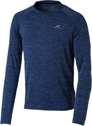 Pro Touch Rylungo II - Camiseta Larga para Hombre, Hombre, Camisa de Manga Larga, 257970, Melange/Blue Royal., Small