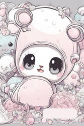 KAWAII NOTEBOOK: NOTEBOOK SQUARES 0.5 CM