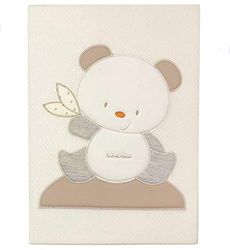 Andy & Helen 3/4470cd03 p Couverture Lit Brodé Coton, crème